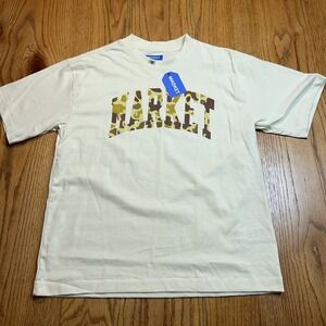 NWT Market Duck Camo Arc T-Shirt Men's Medium Beige Short Sleeve‎
